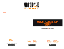 Tablet Screenshot of motorcyclehire-tenerife.com